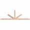 Ekena Millwork Saratoga Smooth Timber Gable Bracket, Douglas Fir, 96"W x 44"H x 3 1/2"D x 3 1/2"F, 11/12 Pitch GBW096X44X0404SAR00SDF - alternate 2